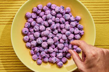 a recipe photo of the Lemon-Blueberry Frozen Yogurt Bites