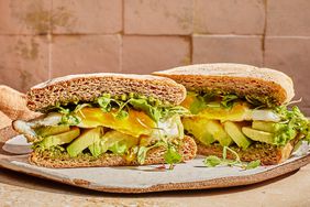 a recipe photo of the Green Breakfast Sandwich with Pesto