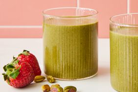 a recipe photo of the Anti-Inflammatory Strawberry Passion Fruit Green Smoothie
