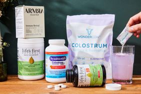 Different Colostrum Supplements being displayed
