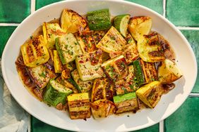 a recipe photo of the Zucchini Scampi