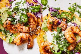 Grilled Shrimp Tostadas 