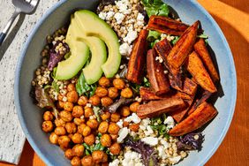 a photo of the Chickpea & Sweet Potato Grain Bowl served in a bowl