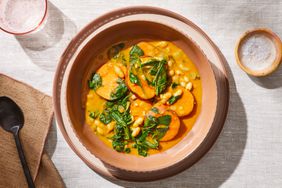 a recipe photo of the Coconut Stew with Spinach & Beans 