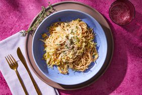 a recipe photo of the Creamy Caramelized Cabbage Pasta