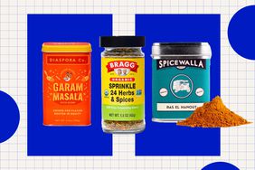 a collage featuring some of the salt free spice blends