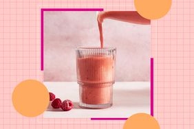 a recipe photo of the Mango Raspberry Smoothie