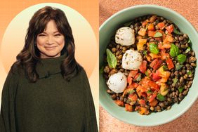 a side by side of Valerie Bertinelli and her recipe