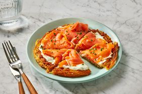 Potato Galette sliced