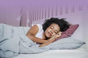 a photo of a woman sleeping