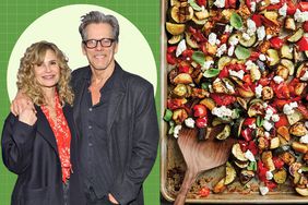 Kyra Sedgwick and Kevin Bacon, and EatingWell's sheet pan ratatouille
