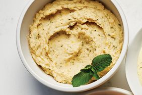 a recipe photo of the Lemon, Mint & White Bean Dip