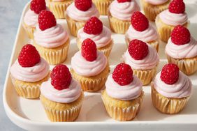 Lemon-raspberry mini cupcakes