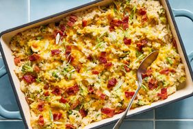 a recipe photo of the Loaded Broccoli Chicken Casserole