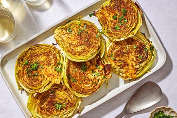 an image of the Balsamic Roasted Cabbage Steaks