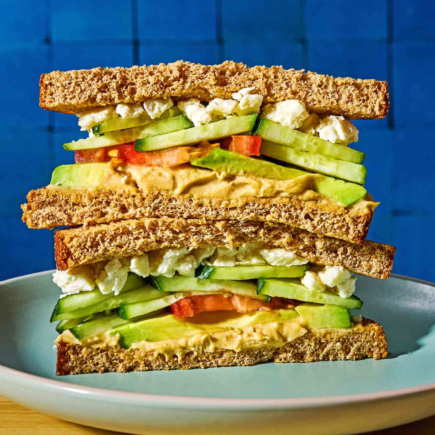an image of the Easy Veggie Sandwich with Avocado & Tofu