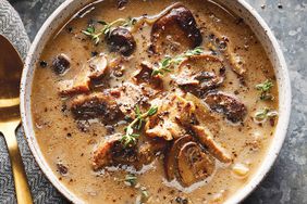 Slow-Cooker Mushroom Soup with Sherry