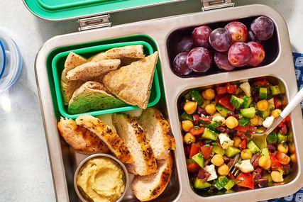 Cucumber Hummus Pita Bento Box Lunch