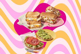 a collage featuring a few of the new Panera menu items