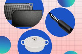 Image of various products arranged on a decorative pattern.
