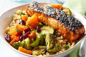image of Jerk-Spiced Salmon & Quinoa Bowl with Mango Vinaigrette