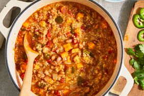 Quinoa Chili with Sweet Potatoes