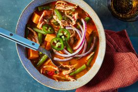 a recipe photo of the Red Curry Coconut Soup with Chicken