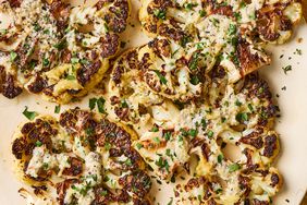 a recipe photo of the Roasted Garlic-Butter Cauliflower Steaks