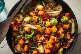 Roasted Brussels Sprout & Butternut Squash Salad