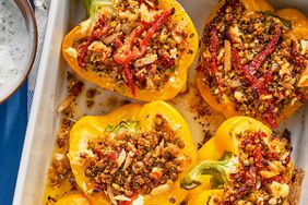 a recipe photo of the Spiced Couscous-Stuffed Peppers