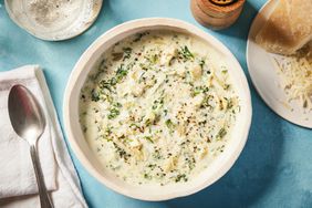 a recipe photo of the Spinach-Artichoke Soup