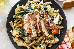 Spinach & Artichoke Dip Pasta with Chicken