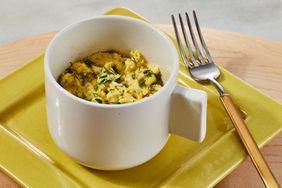 a recipe photo of the Spinach & Feta Mug Scrambled Eggs