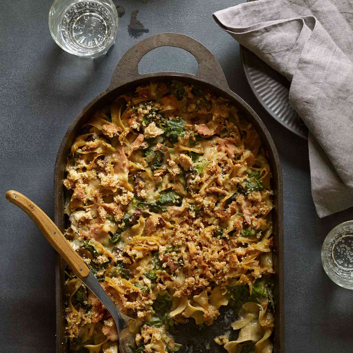 Spinach Tuna Noodle Casserole