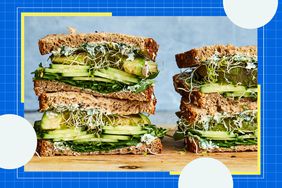 a recipe photo the Green Goddess Sandwich