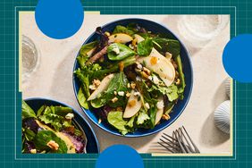 a recipe photo of the Pear, Gorgonzola & Walnut Salad