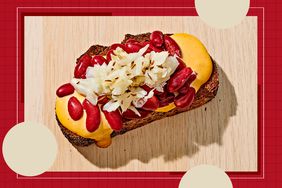 a recipe photo of the Kidney Bean & Kraut Toast