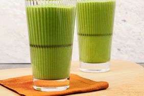 a recipe photo of the Best Mango Passion Fruit Green Smoothie
