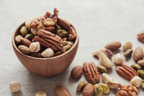 a bowl of mixed nuts