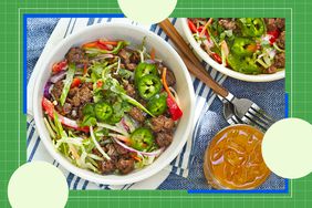 a recipe photo of the Soy-Lime Beef and Cabbage Salad