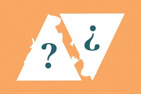 2 food pyramids with question marks in the center
