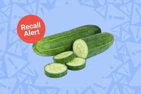 a photo of the cucumber and the recall alert badge