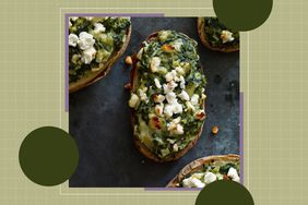 a recipe photo of the Spanakopita Loaded Potatoes