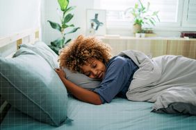 a photo of a woman sleeping