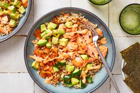 salmon rice bowl