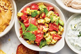 a recipe photo of the Tomato-Avocado Dip