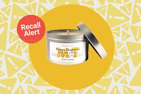 a photo of the Trader Joe's Mango Tangerine Scented Candle