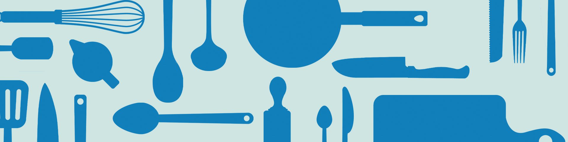 Silhouettes of kitchen tools
