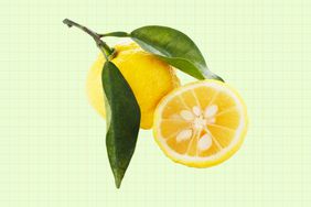 Yuzu on a designed background