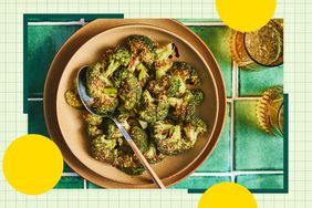 a recipe photo of the Crispy Smashed Broccoli with Balsamic & Parmesan